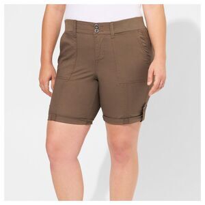Torrid Bermuda Stretch Poplin Mid-Rise Short